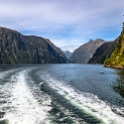 NZL STL MilfordSound 2018MAY03 001  All up, we spent about an hour and half aboard   Southern Discoveries   34 metre ( 112 foot ), five viewing deck, 400 passenger aluminium catamaran - the   Pride Of Milford  , which included a so/so buffet lunch. : - DATE, - PLACES, - TRIPS, 10's, 2018, 2018 - Kiwi Kruisin, Day, May, Milford Sound, Month, New Zealand, Oceania, Southland, Thursday, Year